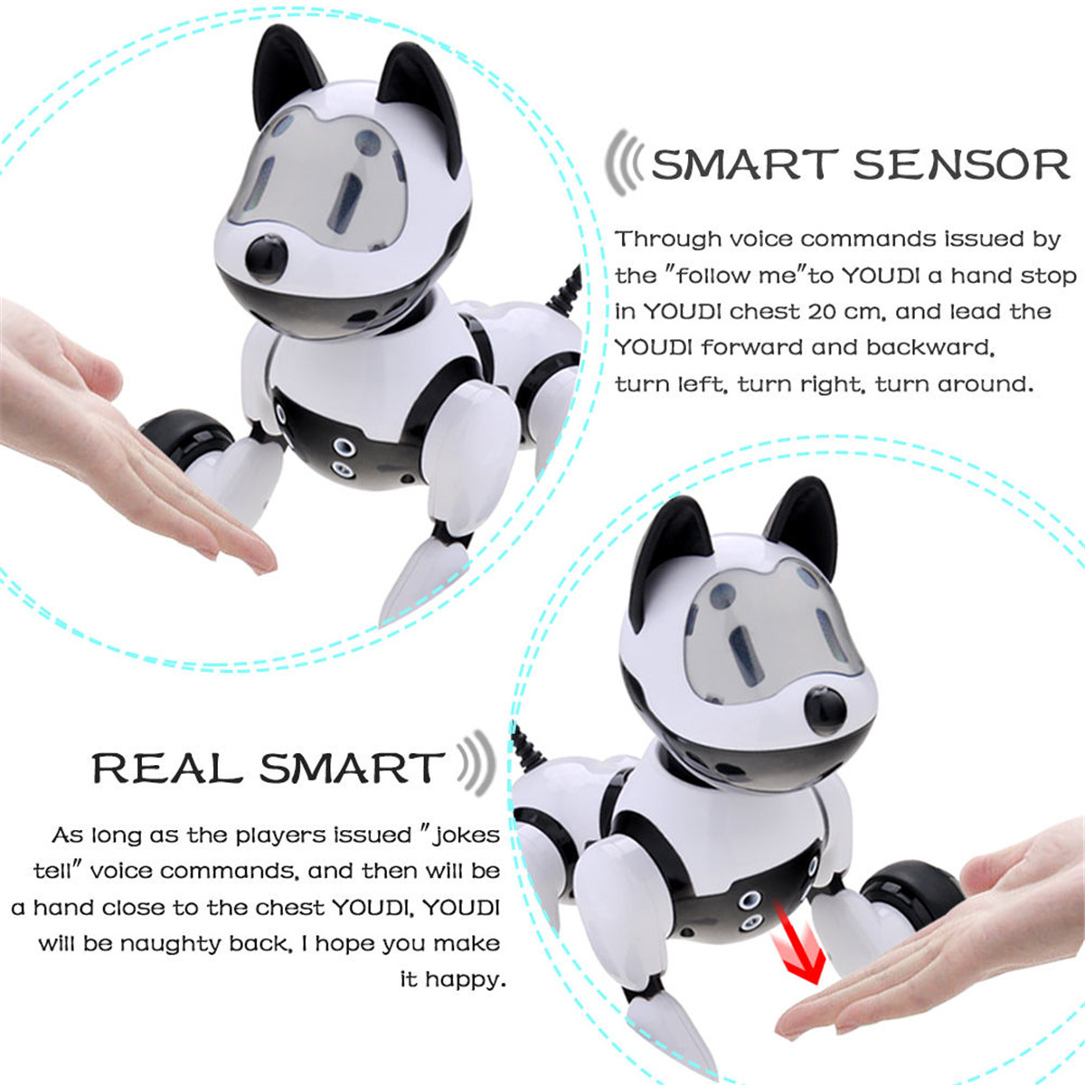 Intelligent Electronic Pet Robot Dog Kids Walking Puppy Action Toys Kid Gift
