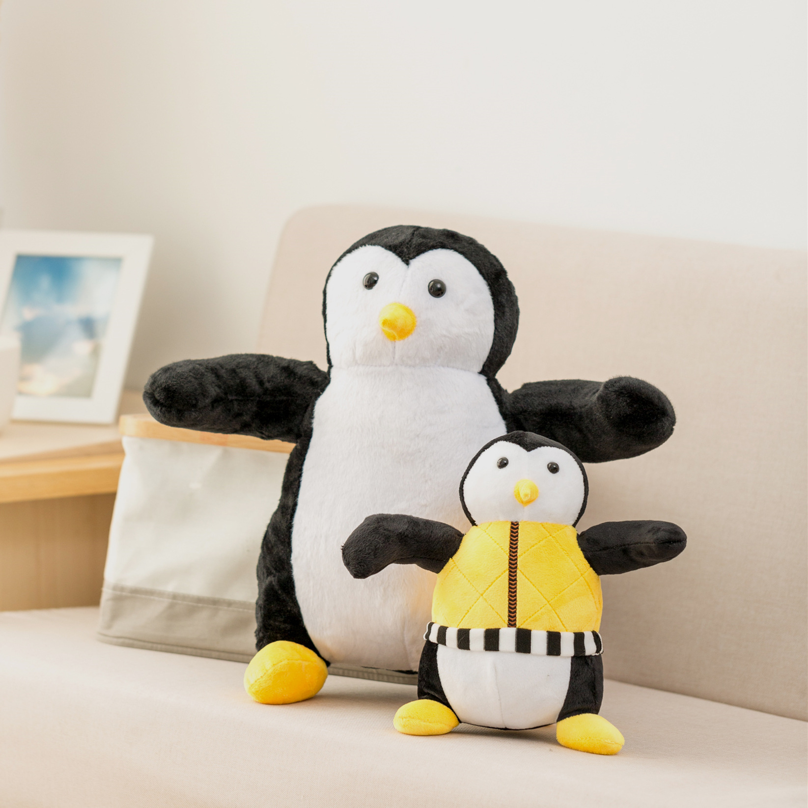 25cm 45cm Friends Around Penguin Plush Toy Friends Sixsome Doll Hugsy -  Supply Epic