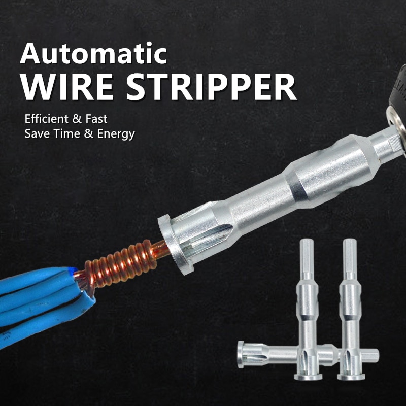 Wire Twister Tool Connecteur de fil de dénudage robuste automatique haut de gamme Pince à dénuder et combiner Twister à 3 voies 5 voies pratiques Accessoires pour outils électriques Twister 3 fils 