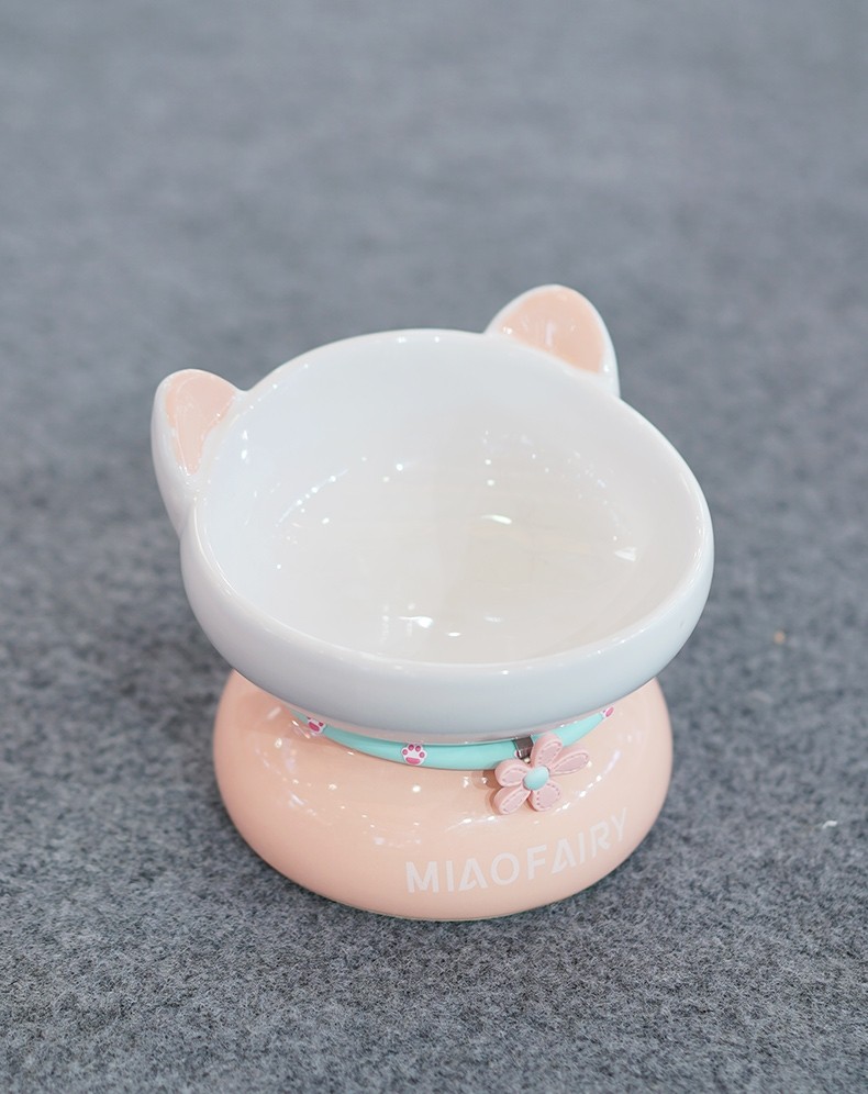 Pet Cat Ceramic Cat Food Bowl