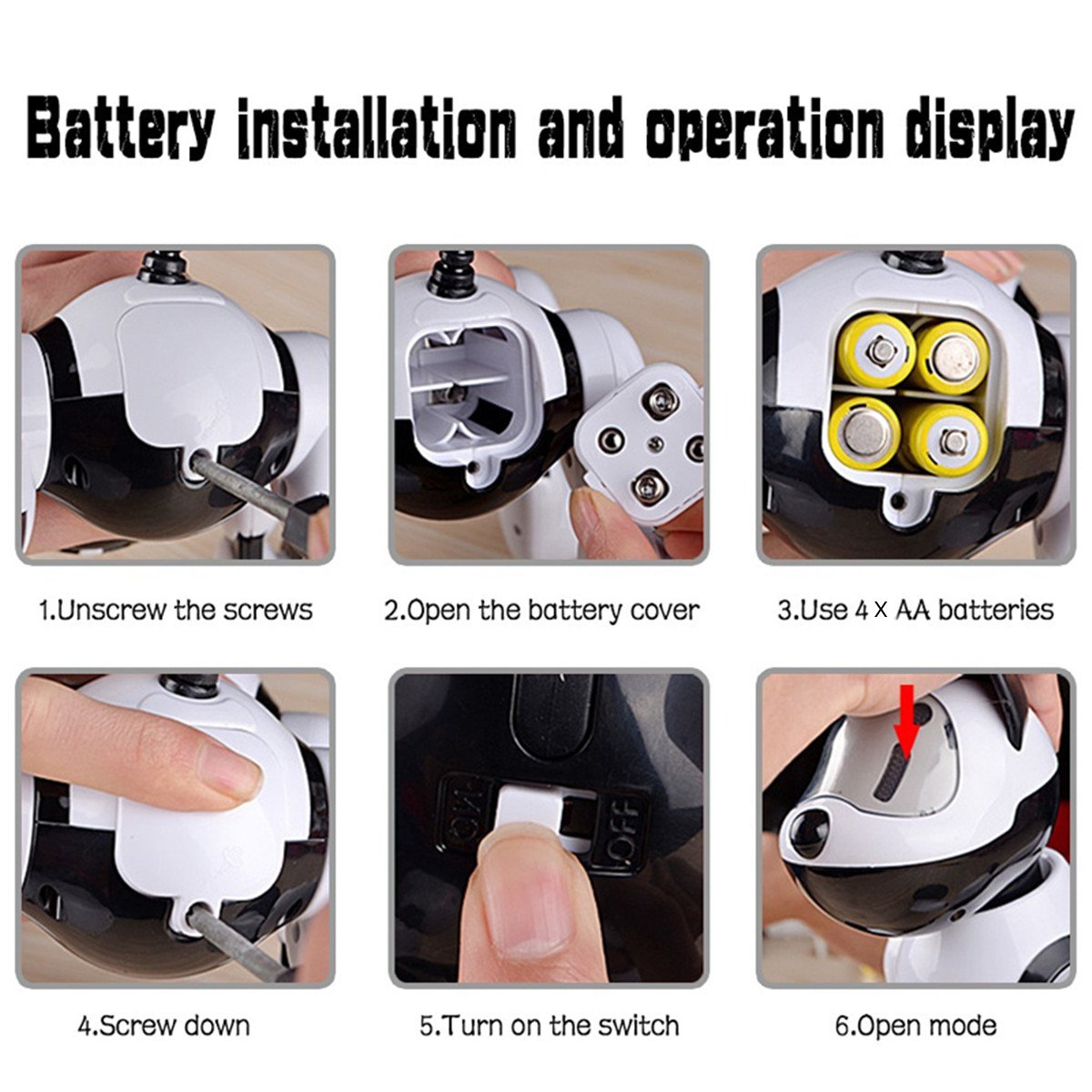 Intelligent Electronic Pet Robot Dog Kids Walking Puppy Action Toys Kid Gift