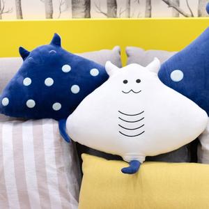 Blue Mobula Devil Sting Ray Soft Stuffed Pillow Cushion Toy
