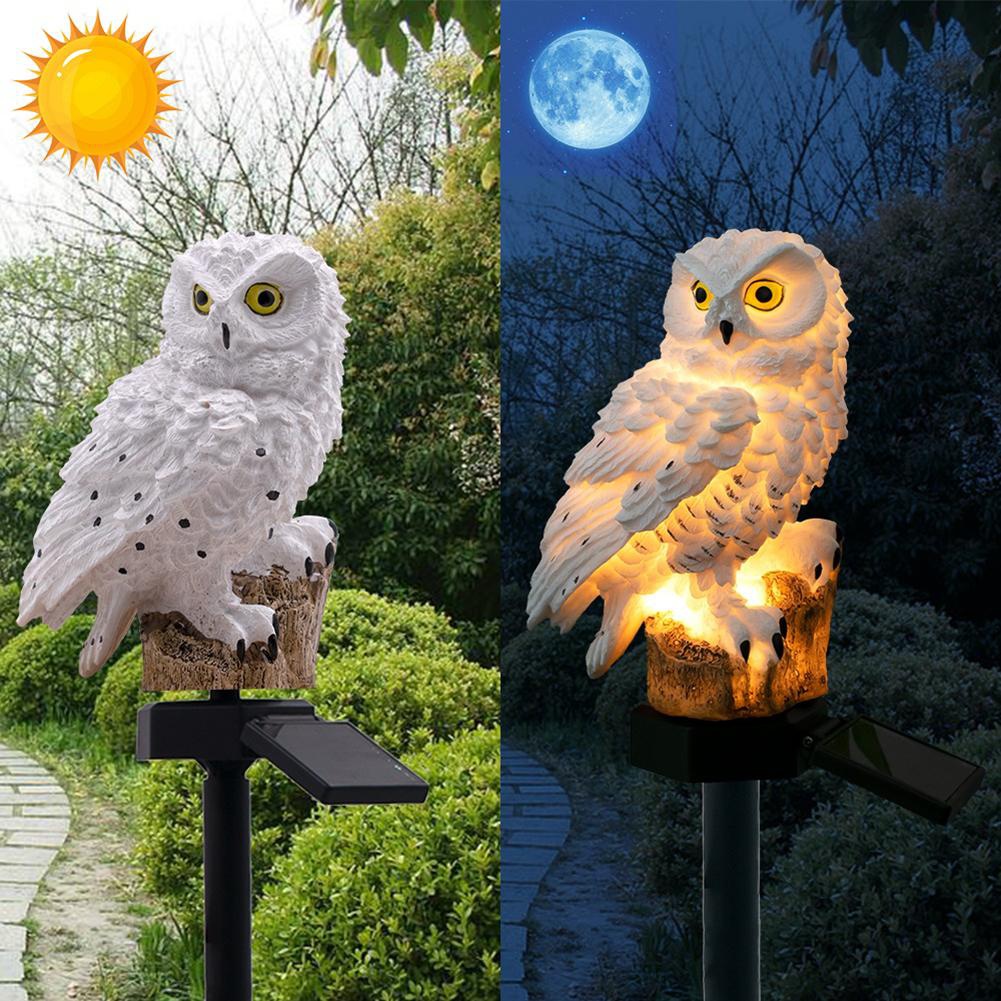 Solar Power Led Owl Lawn Light, Night Owl Landscape Lighting