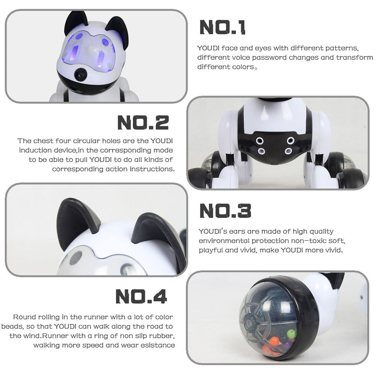 Intelligent Electronic Pet Robot Dog Kids Walking Puppy Action Toys Kid Gift
