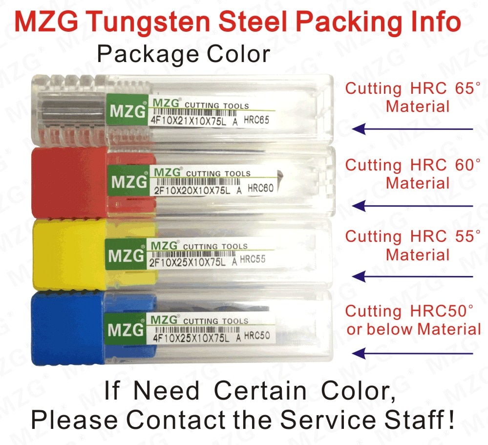 MZG Tungsten Steel Packing Info