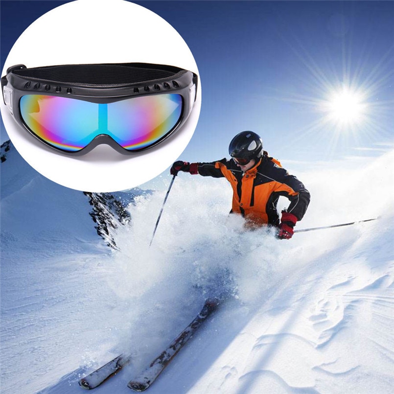 Ski glasses outdoor riding anti-fog windproof glasses color men women snowboard goggles gear skiing glasses anti-fog 30S26 (5)