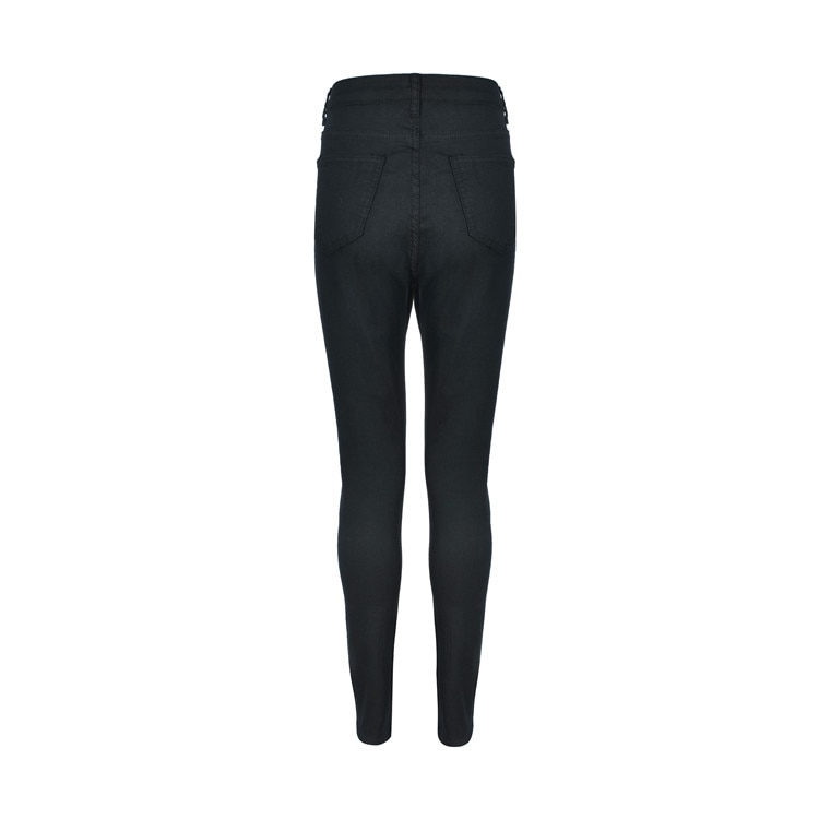 Women High-Waist Ultra-Stretch Hole Pencil Skinny Jeans JOMOBabe Official Online Store | Women Gym Clothes & Workout Wear | JOMOBabe
