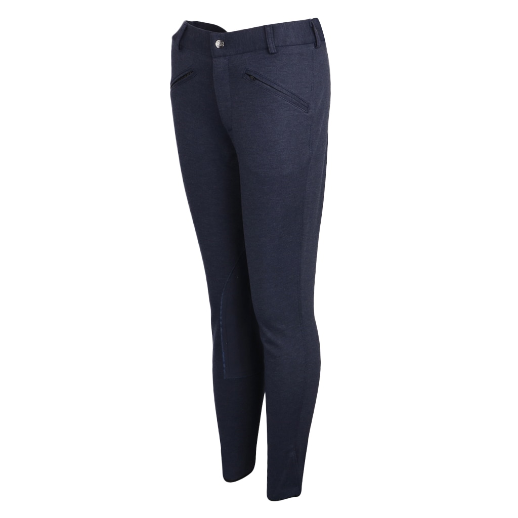 Equestrian Jodhpurs Pants Cotton Stretchy Breeches Horse Riding Show Performance Competition