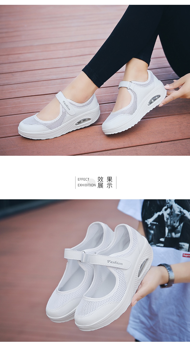 STS Brand 2019 New Fashion Women Sneakers Casual Air Cushion Hook & Loop Loafers Flat Shoes Women Breathable Mesh Mother's Shoes (16)