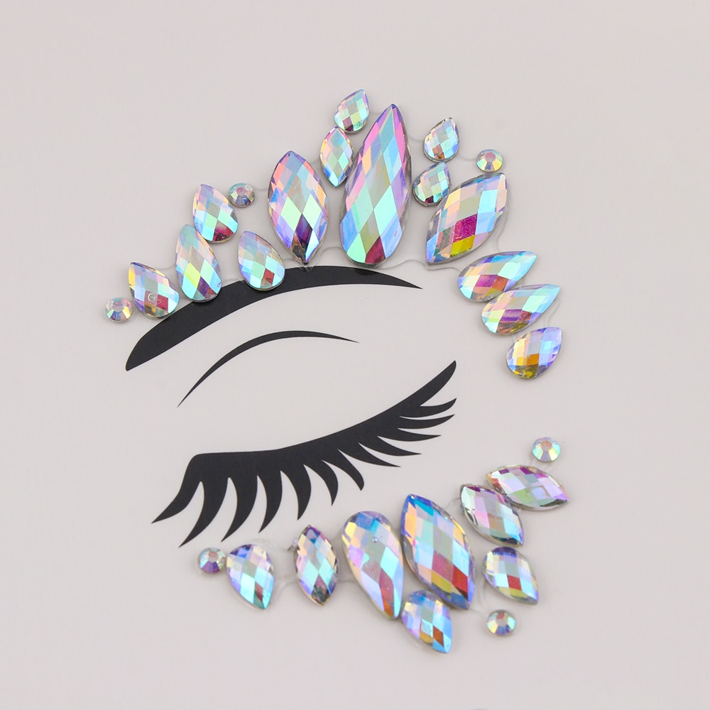 Temporary Tattoo Face Jewelry Gems – Sunset and Swim