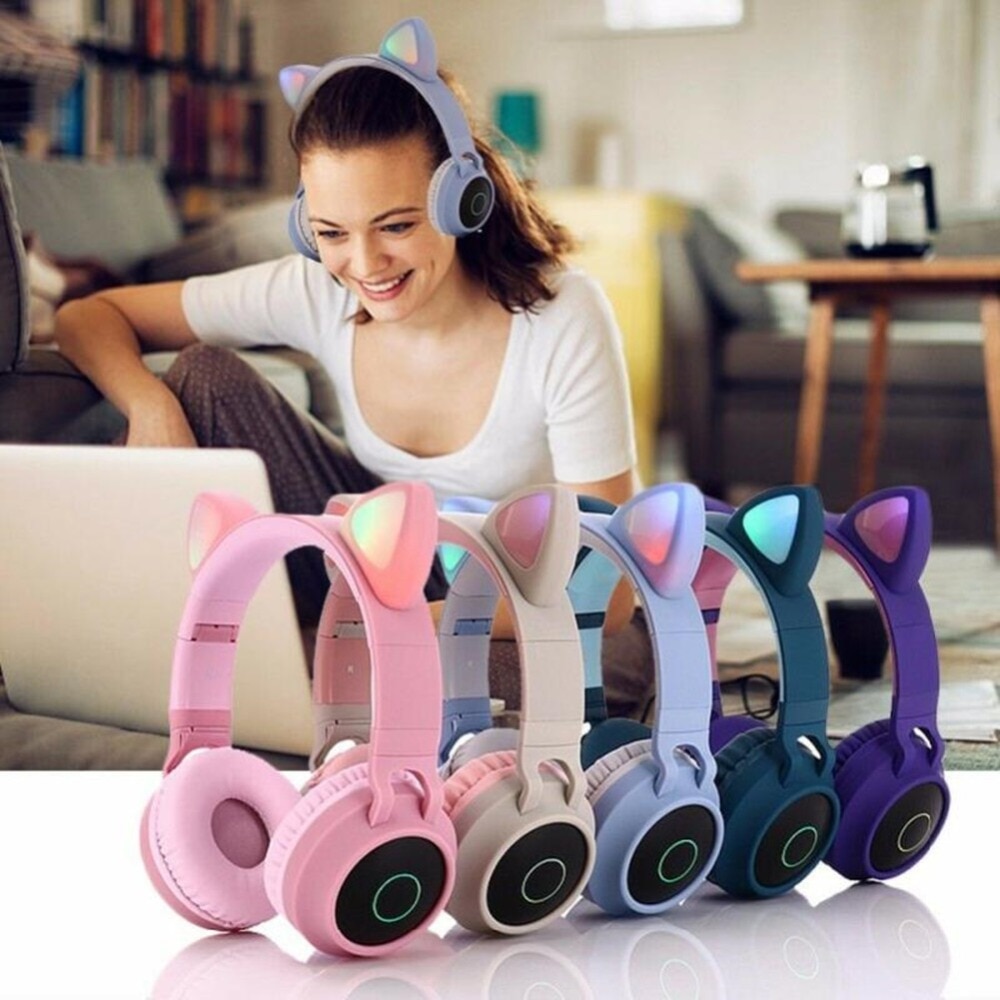 SIFREE-2019-Cat-Ear-Headphones-LED-Ear-Headphone-Cat-Earphone-Flashing-Glowing-Headset-Gaming-Earphones-For_副本