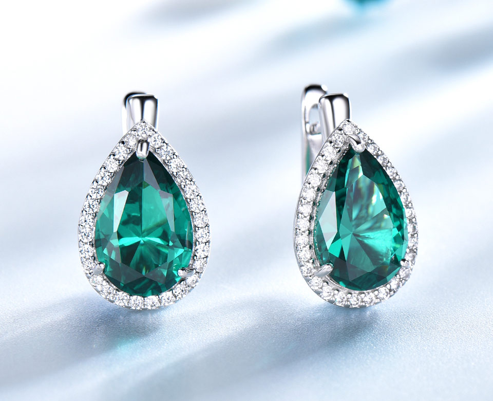 UMCHO-Emerald-925-sterling-silver-clip-earrings-for-women-EUJ087E-1-PC_03