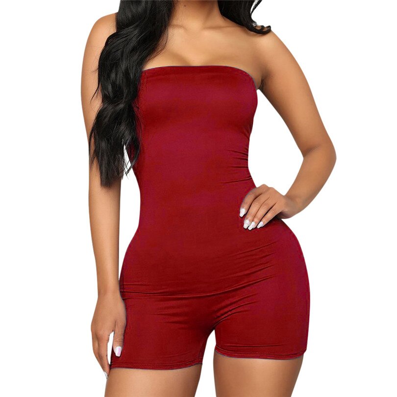 2019 Summer Women Clubwear Casual Playsuits Holiday Trousers Sexy Mini Jumpsuit Playsuit Beach Shorts Romper #Jun24 (3)