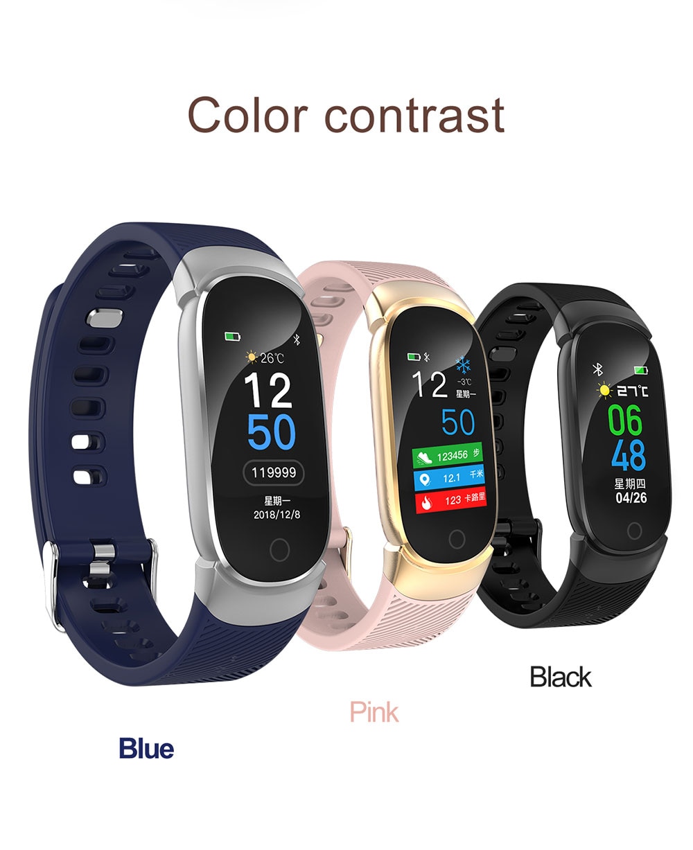 smart fitness bracelet watch smart bracelet Blood pressure measurement fitness tracker heart rate monitor watch waterproof ip67 (14)