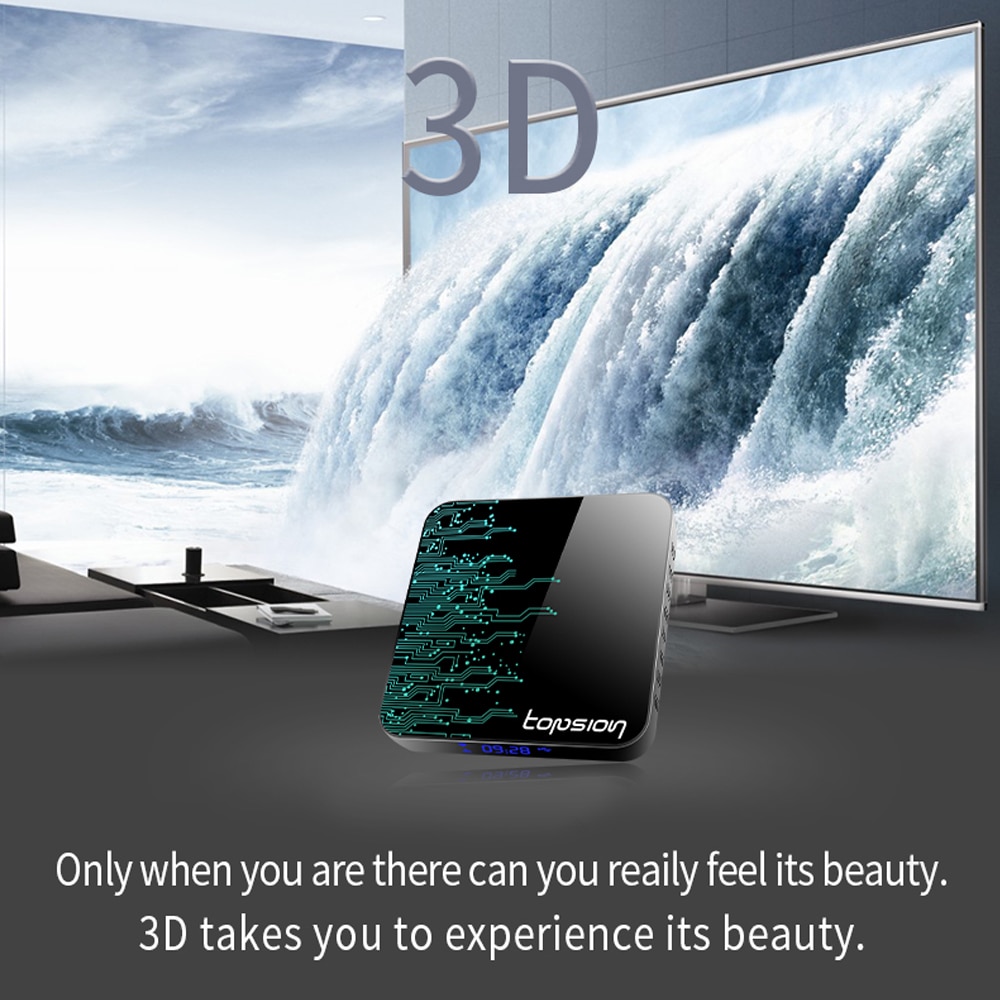 Smart TV Box Android 10 4GB-32GB-64GB 4K 3D Video 2.4G/5GHz Wifi+Bluetooth
