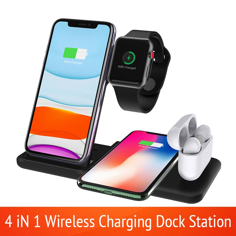 4-in-1-Wireless-Charger-Stand-For-iPhone-11-Pro-XS-XR-X-8-10W-Fast