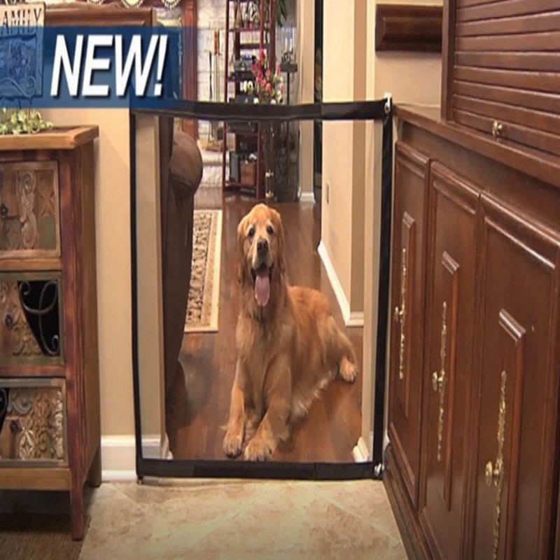 Pet Dog Fences Gate Folding Safety Pet Isolated Network Playpen For Dog Cat Baby Isolated Home Door Fence Cage Pet Accessories10