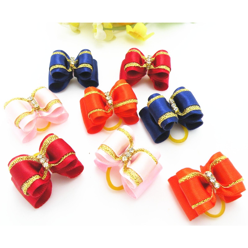 100PC-Lot-Bling-Rhinestone-Bows-For-Dog-Hair-Accessories-Cat-Dog-Grooming-Bows-Pet-Supplies