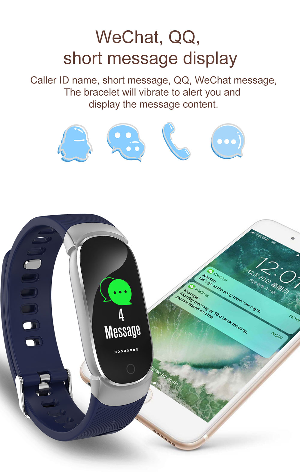 smart fitness bracelet watch smart bracelet Blood pressure measurement fitness tracker heart rate monitor watch waterproof ip67 (9)