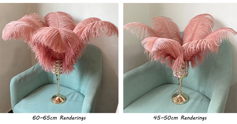JAROWN Natural Feathers Ostrich Plumes Wedding Party DIY Decoration Feathers Home Crafts Lighting Decorations Carnival Party Halloween Decor (212)