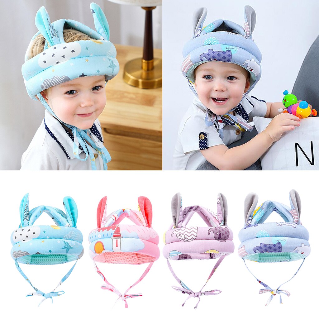 Adjustable Infant Safety Helmet Protective Anti-shock Foam Baby Hat Toddler Helmets for Crawling Walking Head Guard Protector