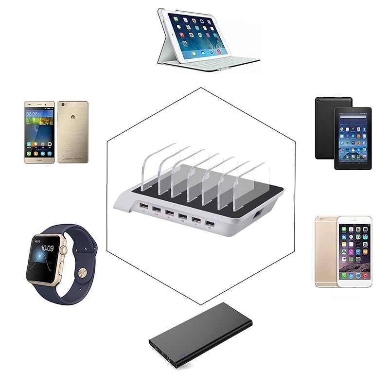 6 Ports charging station 4