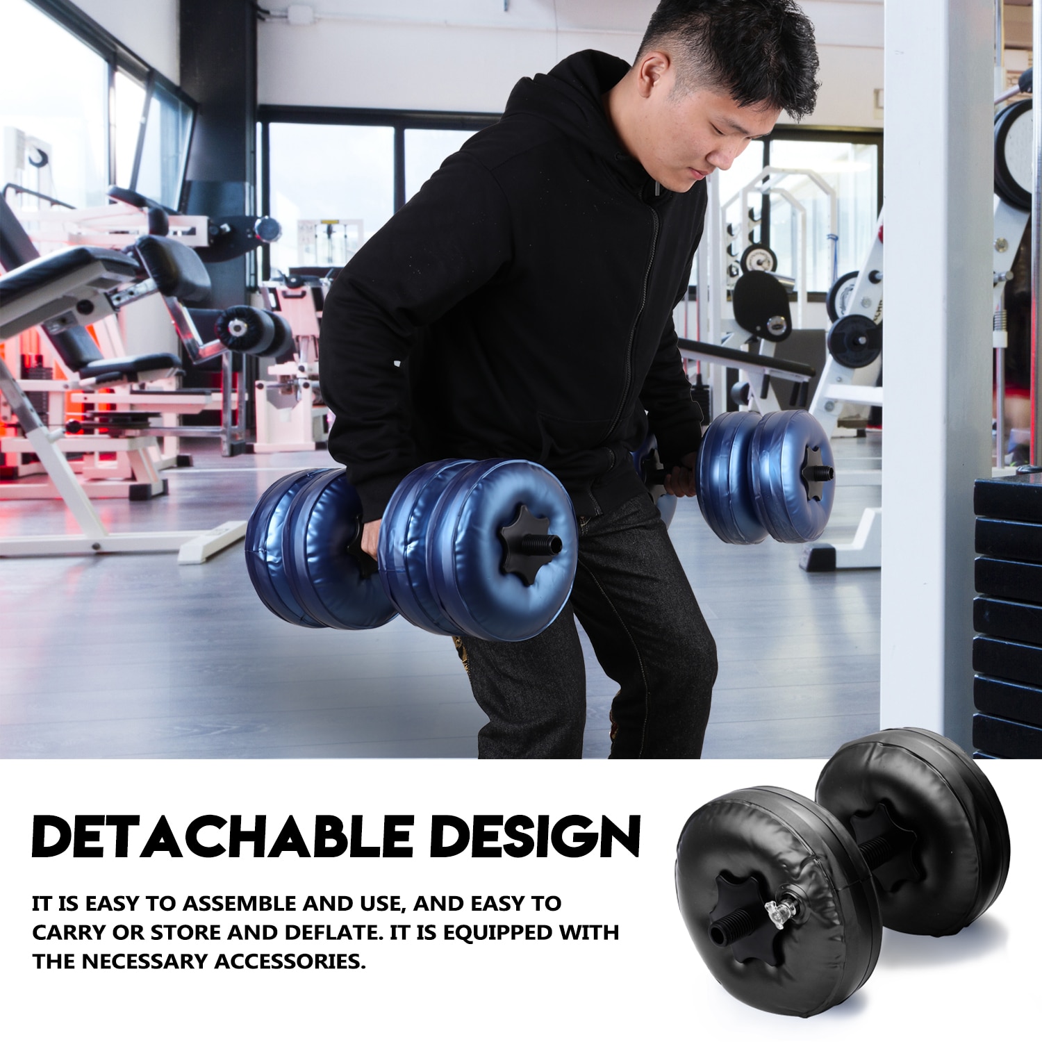 8-25kg Dumbbell Flexible Fitness Water-Filled Dumbbell