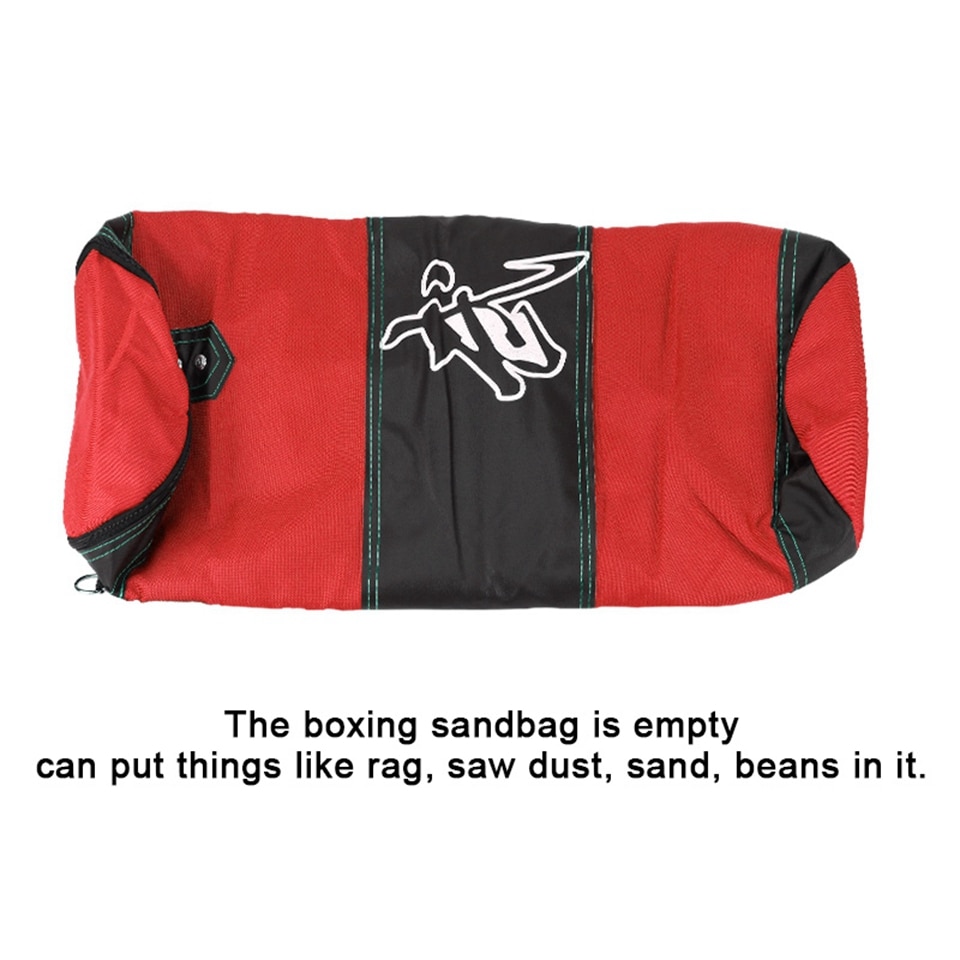 0.6m-Red Empty Training Boxing Hook Kick Sandbag Fight Karate Punch Punching Sand Bag Sandbag Home Exercise Kick SandBag