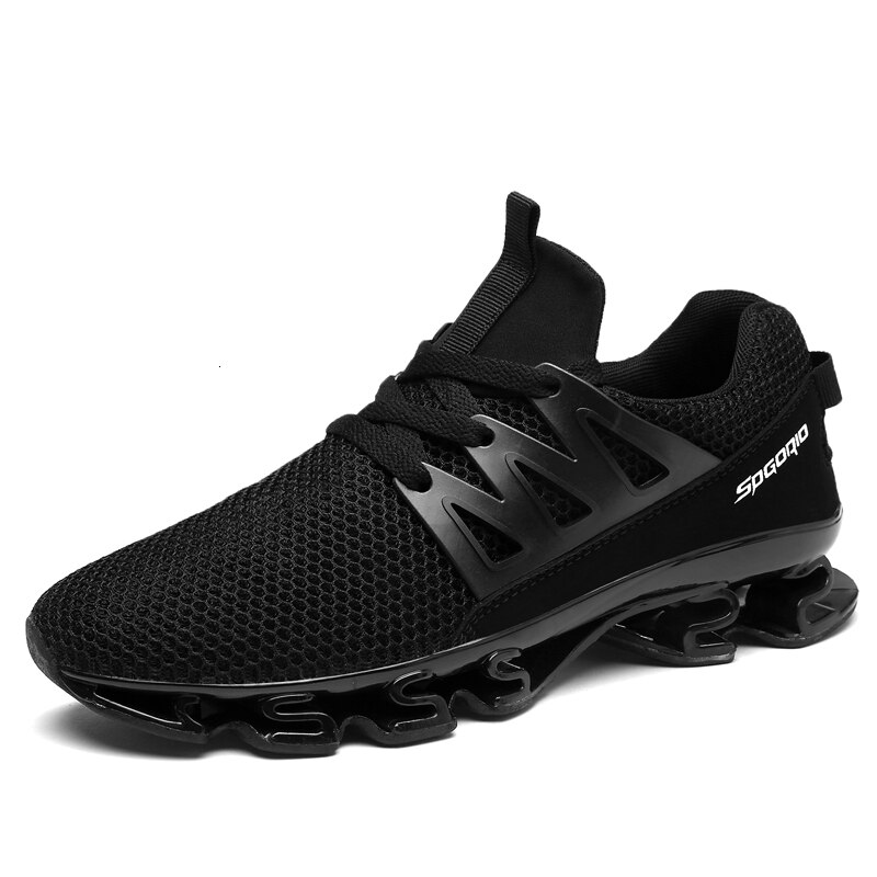 Black Men Lace up Breathable Shoes Sport Sneaker3 (26)