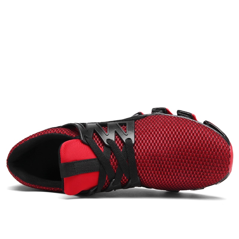 Red Men Lace up Breathable Shoes Sport Sneaker3 (52) - 