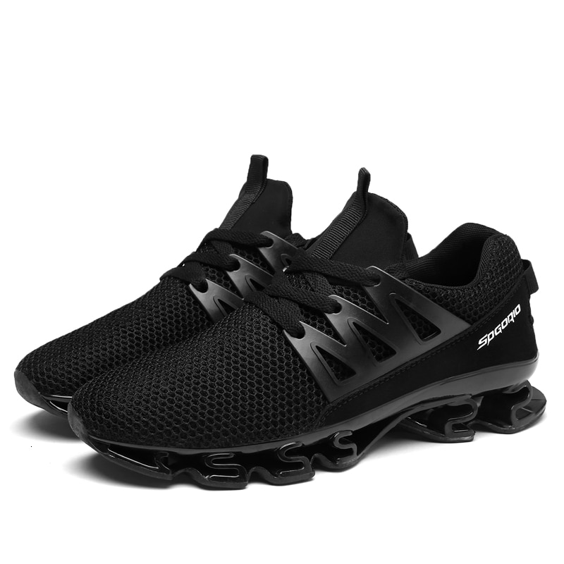 Black Men Lace up Breathable Shoes Sport Sneaker3 (11)