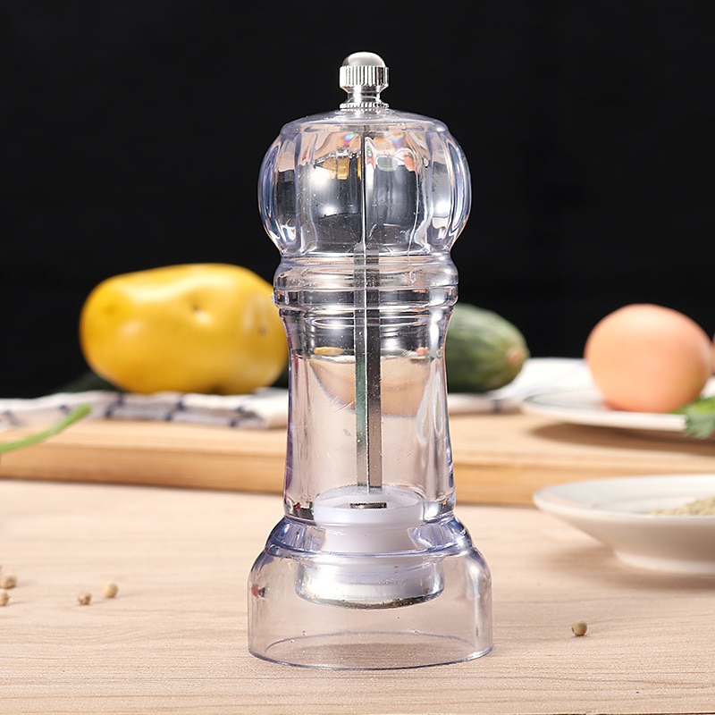 Manual pepper mill plastic salt grinder kitchen accessories salt and Pepper mill kitchen tool kitchen gadgets spice grinder 04