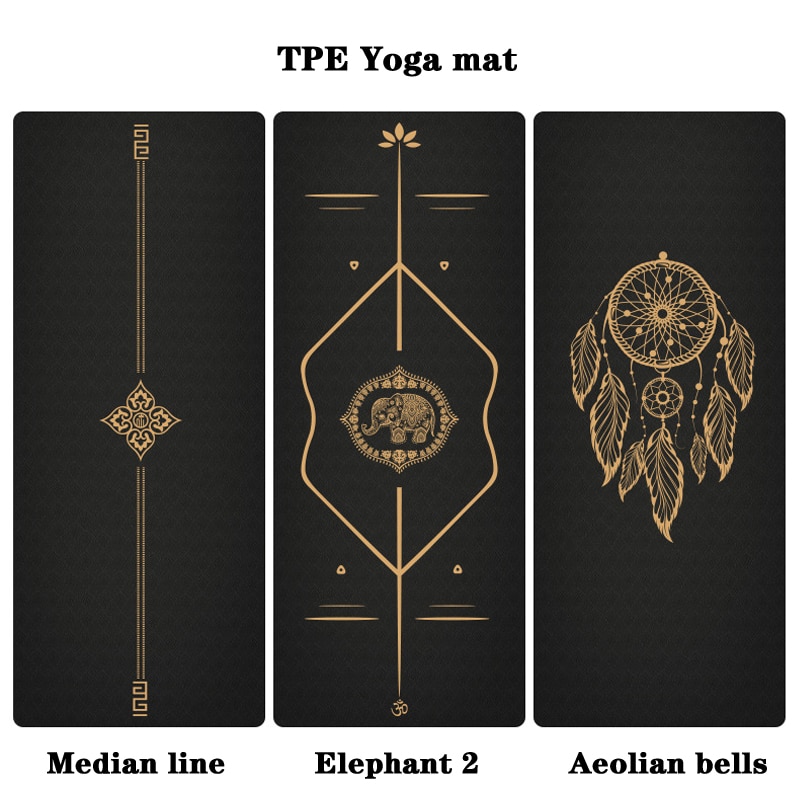 Yoga Mat With Position Line