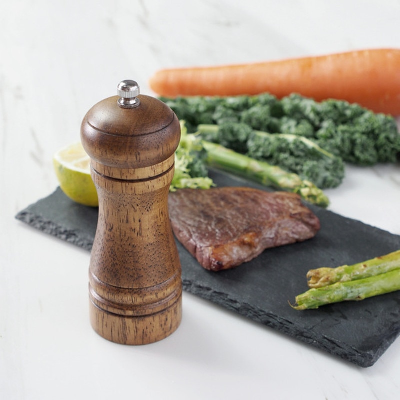 Classical Wood Pepper Spice Mill Grinder Set (2)
