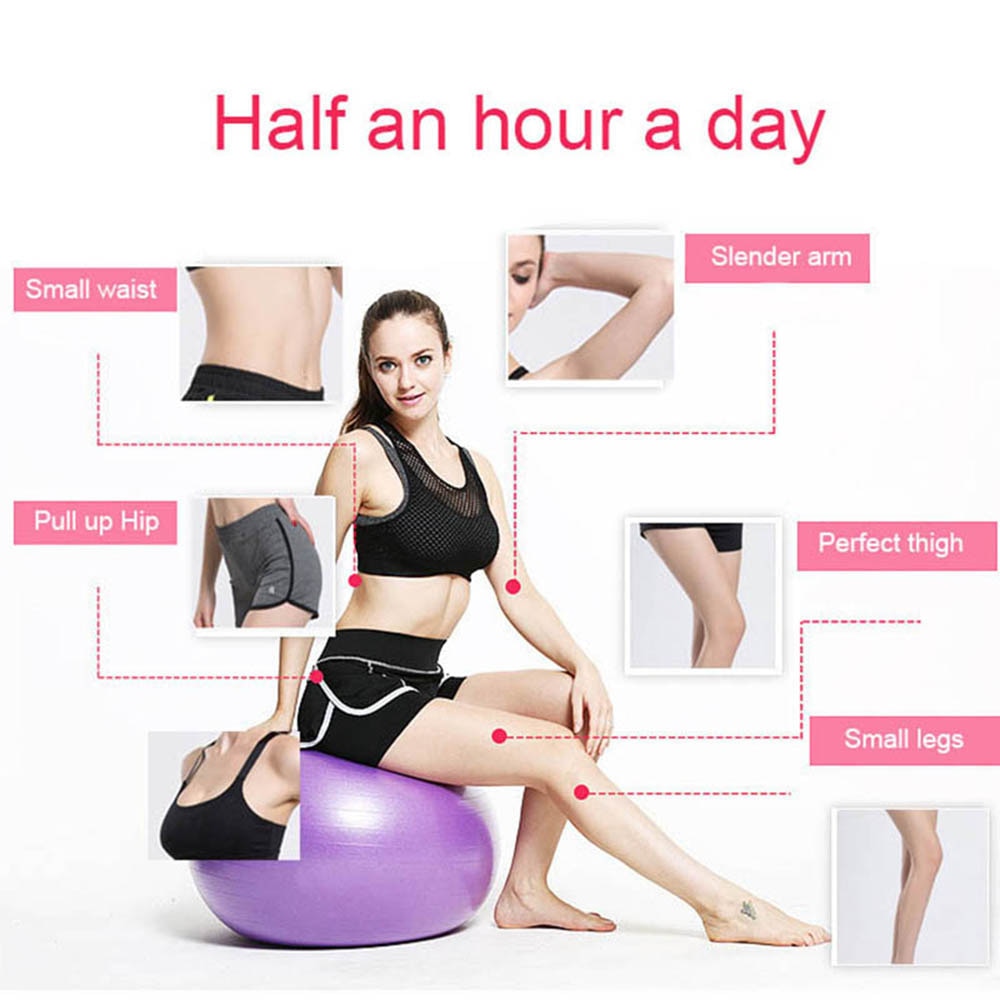 Sports Yoga Balls Balance Bola Pilates Fitness Ball with Pump Anti-Burst & Anti-Slip Gym Exercise Workout Body Building Massage (12)