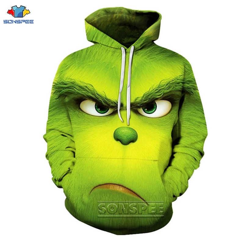 Adult-Face-3D-Printed-Hoodie-Men-Women-Sweatshirt-Jacket-Cartoon-Pullover-Funny-Top-Tee-Green-Cosplay