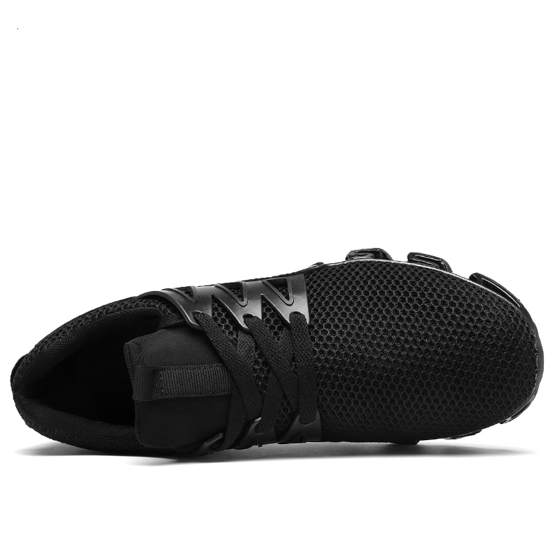 Black Men Lace up Breathable Shoes Sport Sneaker3 (9)