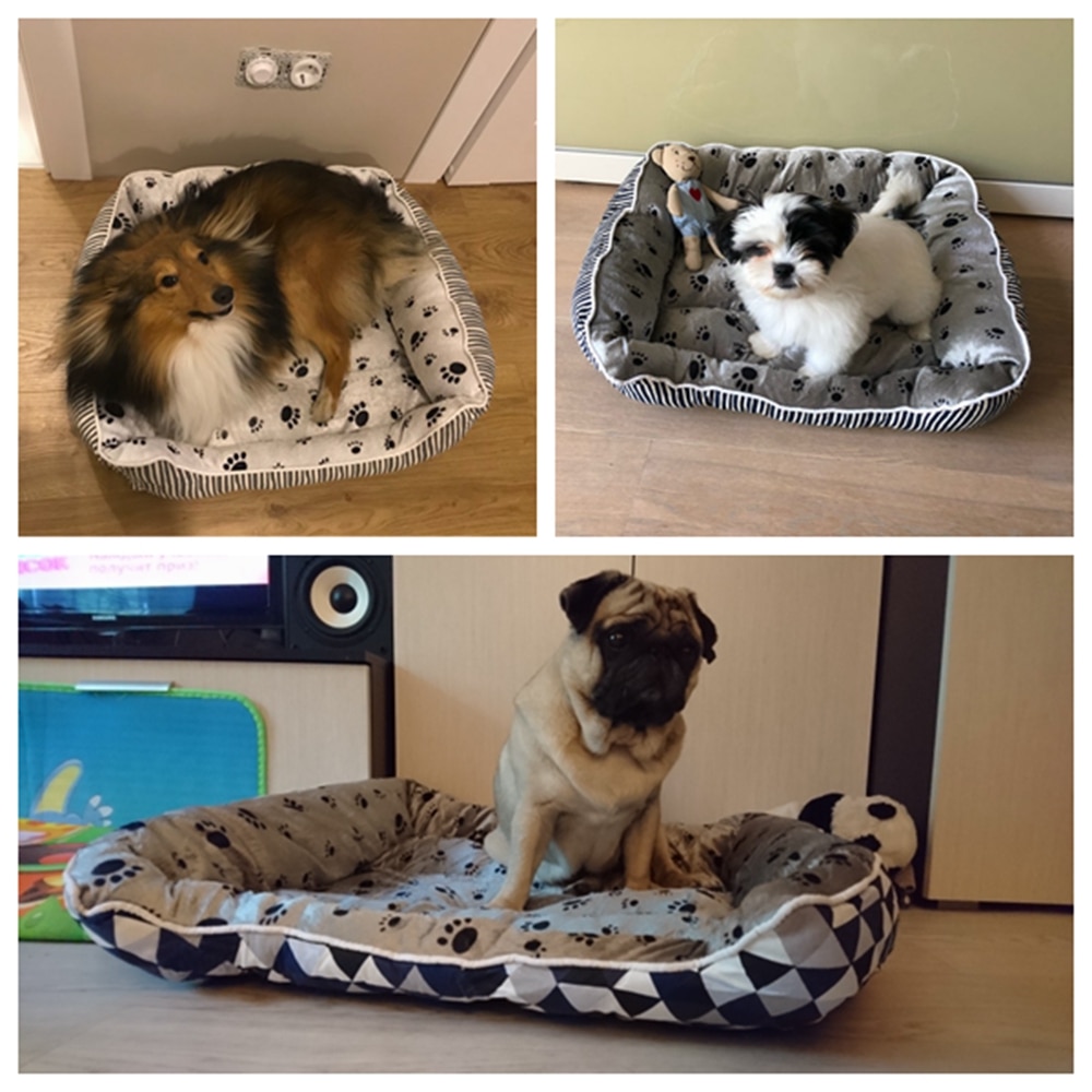 Pet Products Plaid Dog Bed Sofa Pet Bed Mats For Small Medium Large Dogs Cats Kitten House For Cat Puppy Dog Beds Mat Pet Kennel (9)