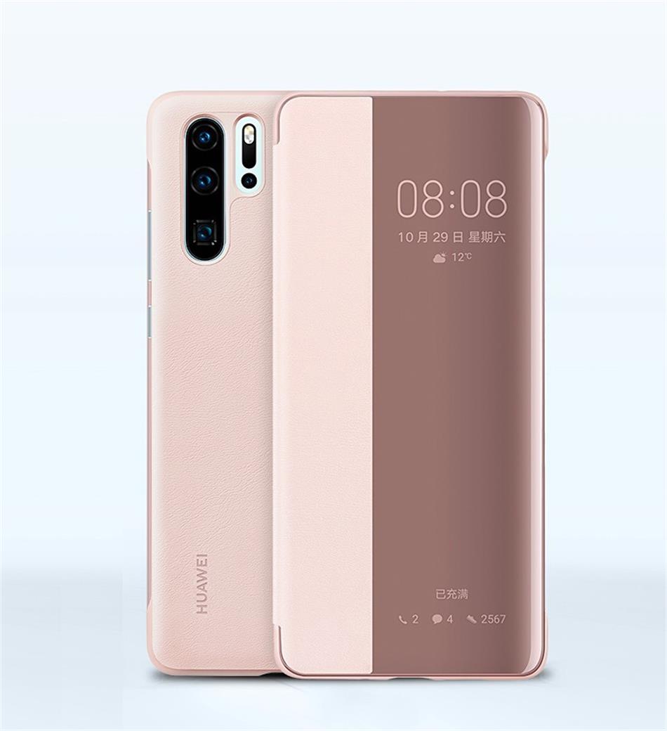 7HUAWEI P30 Pro Case Original 100% Official Smart View Protection Cover HUAWEI P30 Case Window Flip Leather P30 Cover