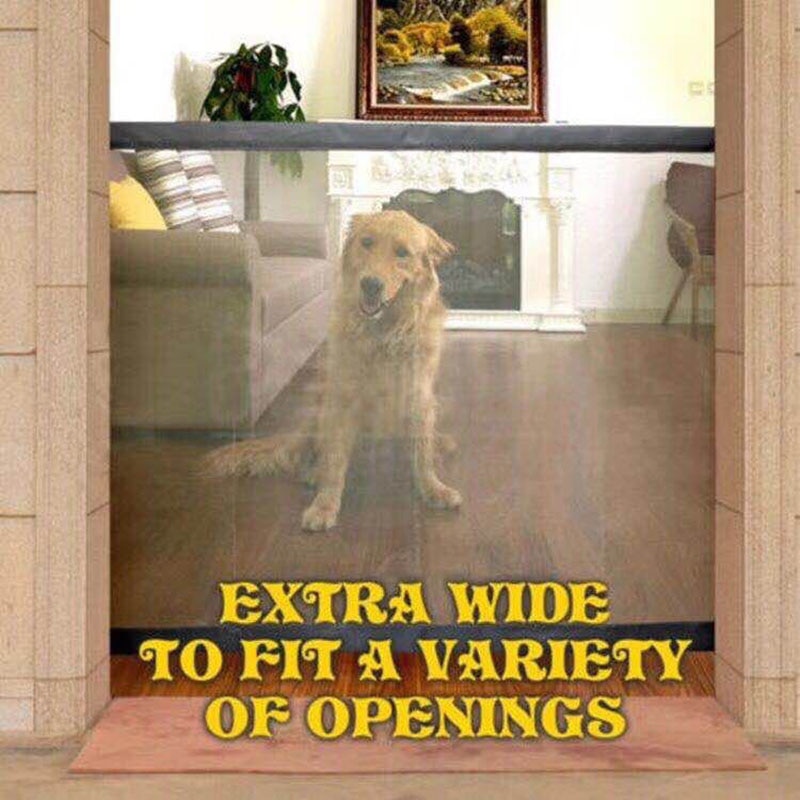 Pet Dog Fences Gate Folding Safety Pet Isolated Network Playpen For Dog Cat Baby Isolated Home Door Fence Cage Pet Accessories8