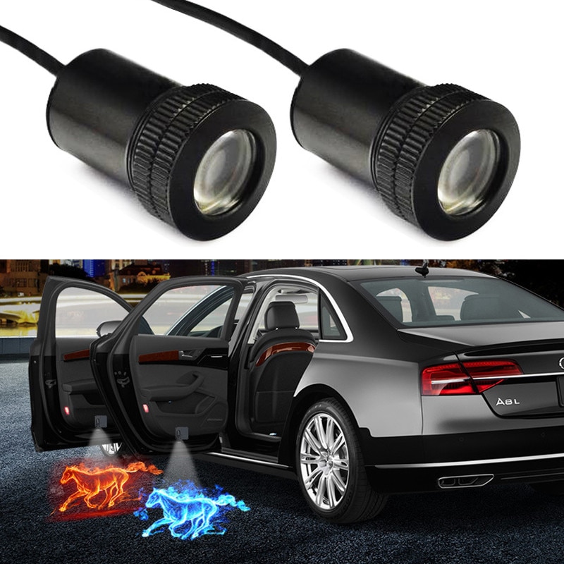 1PCS Wireless Led Car Door Welcome Laser Projector Logo Ghost Shadow Lights for LADA BMW Audi Volkswagen Honda Toyota Nissan Kia Ford