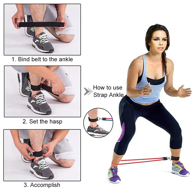 Resistance Bands 11Pcs/Set Gym Equipment Latex Pulll-Rope