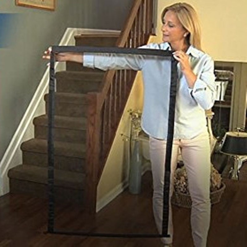 Pet Dog Fences Gate Folding Safety Pet Isolated Network Playpen For Dog Cat Baby Isolated Home Door Fence Cage Pet Accessories9