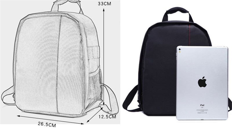 Multi-functional Camera Backpack Video Digital DSLR Bag Waterproof Outdoor Camera Photo Bag Case for Nikon for CanonDSLR (2)